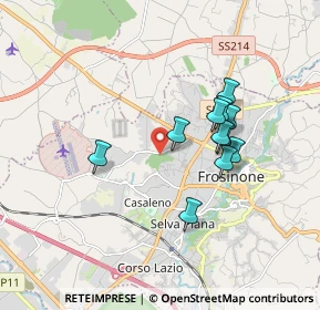Mappa Via Cavoni, 03100 Frosinone FR, Italia (1.57091)