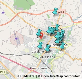 Mappa Via Cavoni, 03100 Frosinone FR, Italia (1.56059)