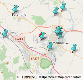 Mappa Via Tumoli, 03100 Frosinone FR, Italia (5.11636)