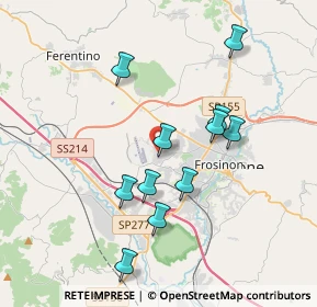 Mappa Via Tumoli, 03100 Frosinone FR, Italia (4.13917)