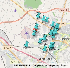 Mappa Via Tumoli, 03100 Frosinone FR, Italia (1.8845)