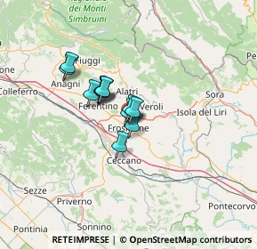 Mappa Via Lago Maggiore, 03100 Frosinone FR, Italia (8.575)