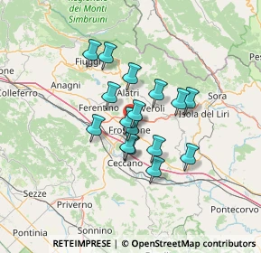 Mappa Via Lago D'Iseo, 03100 Frosinone FR, Italia (10.25688)