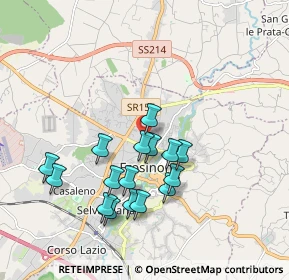 Mappa Via Pescennio Nigro, 03100 Frosinone FR, Italia (1.8225)