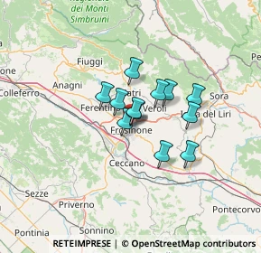 Mappa Via Pescennio Nigro, 03100 Frosinone FR, Italia (8.71833)