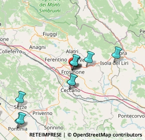 Mappa Via Pescennio Nigro, 03100 Frosinone FR, Italia (17.35364)