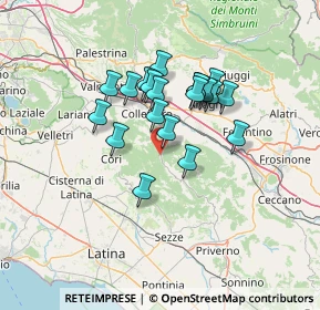 Mappa Via Plebiscito, 00030 Montelanico RM, Italia (11.2715)