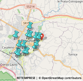 Mappa Via San Lorenzo, 03100 Frosinone FR, Italia (1.845)