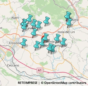 Mappa Via Santa Maria, 03022 Boville Ernica FR, Italia (6.96)