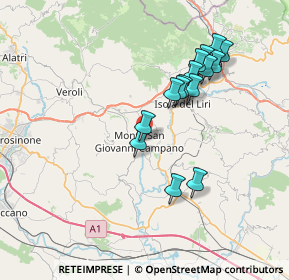 Mappa 03025 Monte San Giovanni Campano FR, Italia (7.21133)