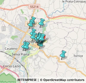 Mappa Piazza Risorgimento, 03100 Frosinone FR, Italia (1.10529)