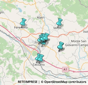 Mappa Piazza Risorgimento, 03100 Frosinone FR, Italia (4.55083)