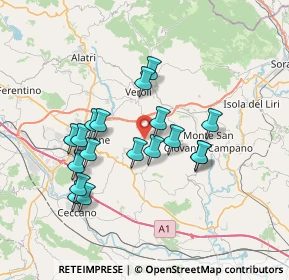 Mappa Via Valle Sant'Andrea, 03029 Veroli FR, Italia (6.81444)