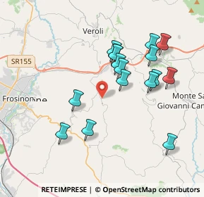 Mappa Via Valle Sant'Andrea, 03029 Veroli FR, Italia (3.8025)