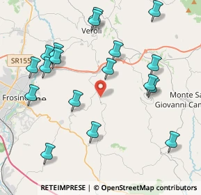 Mappa Via Valle Sant'Andrea, 03029 Veroli FR, Italia (4.87056)