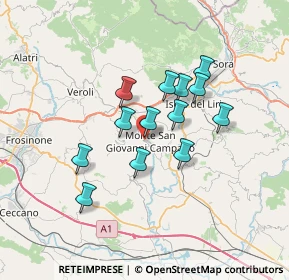 Mappa Via Terrazzo, 03025 Monte San Giovanni Campano FR, Italia (5.75615)