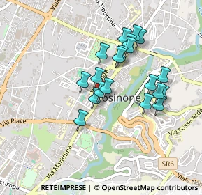 Mappa Via Francesco Veccia, 03100 Frosinone FR, Italia (0.4015)