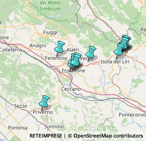 Mappa Via Francesco Veccia, 03100 Frosinone FR, Italia (14.02)