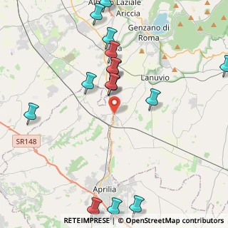 Mappa Via Cisternense, 04011 Aprilia LT, Italia (5.36933)