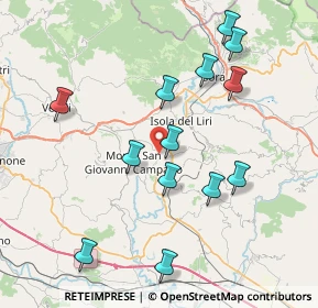 Mappa Via Sione, 03025 Monte San Giovanni Campano FR, Italia (8.61846)