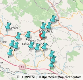 Mappa Via Sione, 03025 Monte San Giovanni Campano FR, Italia (8.28813)
