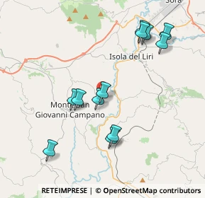 Mappa Via Sione, 03025 Monte San Giovanni Campano FR, Italia (4.1625)