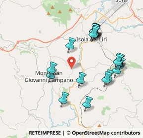 Mappa Via Sione, 03025 Monte San Giovanni Campano FR, Italia (4.1705)