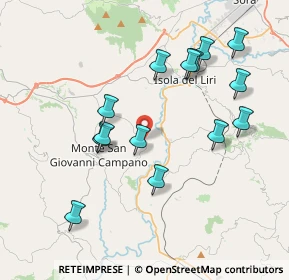 Mappa Via Sione, 03025 Monte San Giovanni Campano FR, Italia (4.11643)