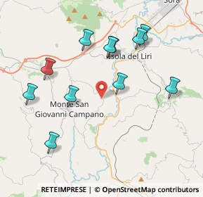 Mappa Via Sione, 03025 Monte San Giovanni Campano FR, Italia (4.31455)