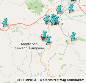 Mappa Via Sione, 03025 Monte San Giovanni Campano FR, Italia (5.48615)