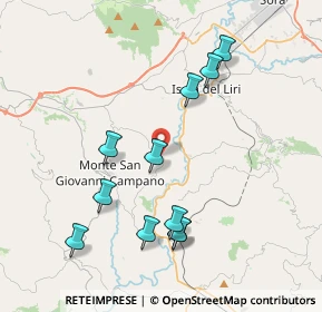 Mappa Via Sione, 03025 Monte San Giovanni Campano FR, Italia (4.26091)