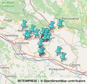 Mappa Via Sione, 03025 Monte San Giovanni Campano FR, Italia (9.77294)