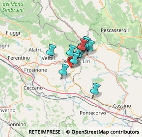 Mappa Via Sione, 03025 Monte San Giovanni Campano FR, Italia (7.61182)