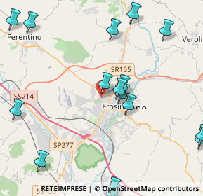 Mappa Viale Bruxelles, 03100 Frosinone FR, Italia (6.125)