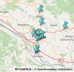 Mappa Viale Bruxelles, 03100 Frosinone FR, Italia (5.00636)