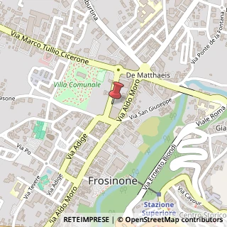 Mappa Via Aldo Moro, 68, 03100 Frosinone, Frosinone (Lazio)