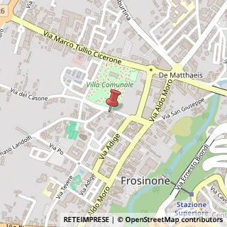 Mappa Via Tommaso Landolfi, 19, 03100 Frosinone, Frosinone (Lazio)