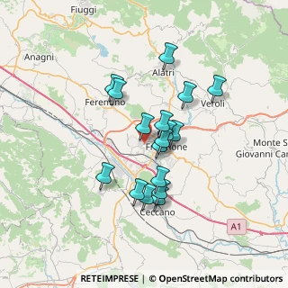 Mappa Via Sodine, 03100 Frosinone FR, Italia (5.90588)
