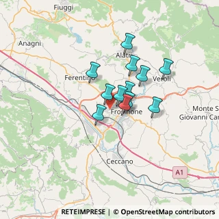 Mappa Via Sodine, 03100 Frosinone FR, Italia (4.85)