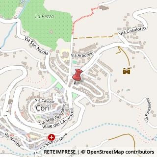 Mappa Via Primo Colle, 4, 04010 Cori, Latina (Lazio)