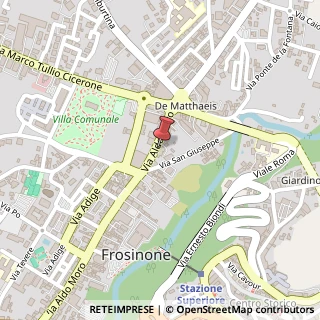 Mappa Via Aldo Moro, 83, 03100 Frosinone, Frosinone (Lazio)