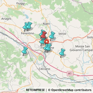 Mappa Via Alberto Sordi, 03100 Frosinone FR, Italia (5.14909)