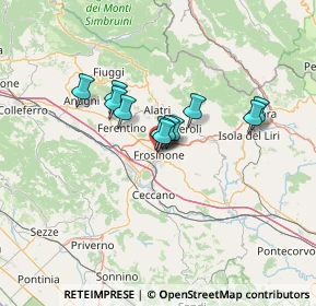 Mappa Via Alberto Sordi, 03100 Frosinone FR, Italia (9.53909)