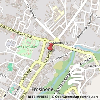 Mappa Via Aldo Moro, 36, 03100 Frosinone, Frosinone (Lazio)