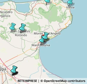 Mappa Centro Commerciale Gargano E.Leclerc-C.Da Pace Loc.Macchia Zi, 71037 Monte Sant'Angelo FG, Italia (23.39813)