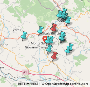 Mappa Via Colle Franceschino-Tre Ponti, 03025 Monte San Giovanni Campano FR, Italia (6.879)