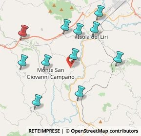 Mappa Via Colle Franceschino-Tre Ponti, 03025 Monte San Giovanni Campano FR, Italia (4.56818)