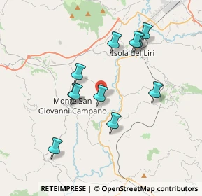 Mappa Via Colle Franceschino-Tre Ponti, 03025 Monte San Giovanni Campano FR, Italia (3.62091)