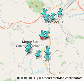 Mappa Via Colle Franceschino-Tre Ponti, 03025 Monte San Giovanni Campano FR, Italia (3.39909)