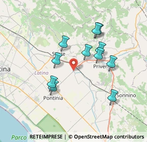 Mappa Via Ponte Ferraioli, 04018 Sezze LT, Italia (6.93273)